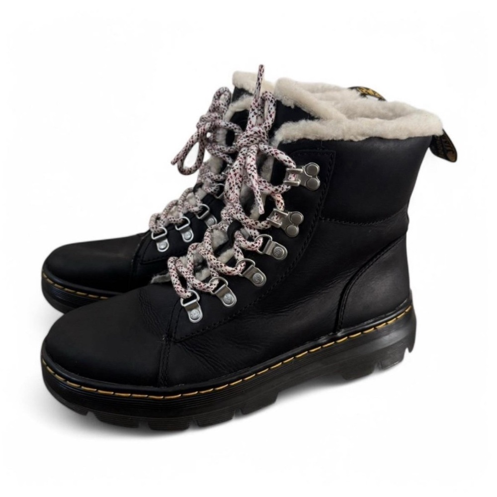 Dr. Martens Black Fur-Lined Boots